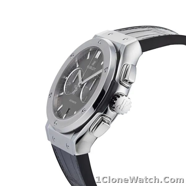 Hublot Classic Fusion Men Automatic Grey Alligator Watch 521.NX.7071.LR - detail