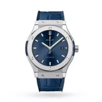 Hublot Classic Fusion Men Automatic Blue Leather Watch 542.NX.7170.LR - view 1