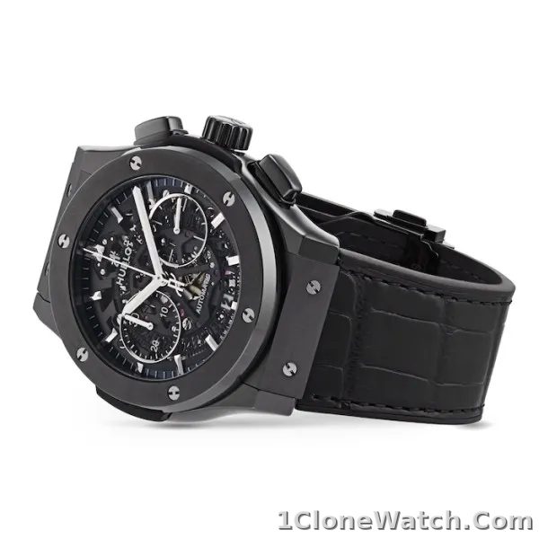 Hublot Classic Fusion Men Automatic Black Alligator Watch 525.CM.0170.LR - detail