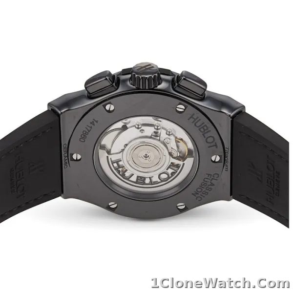 Hublot Classic Fusion Men Automatic Black Alligator Watch 525.CM.0170.LR - detail