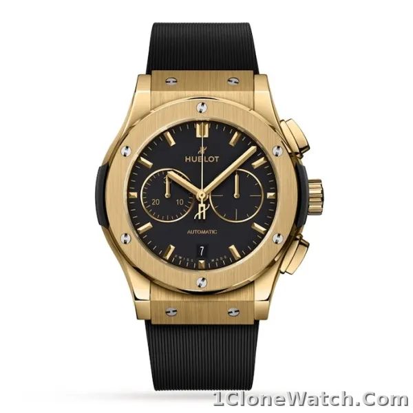 Hublot Classic Fusion Men Automatic Black Rubber Watch 541.VX.1130.RX