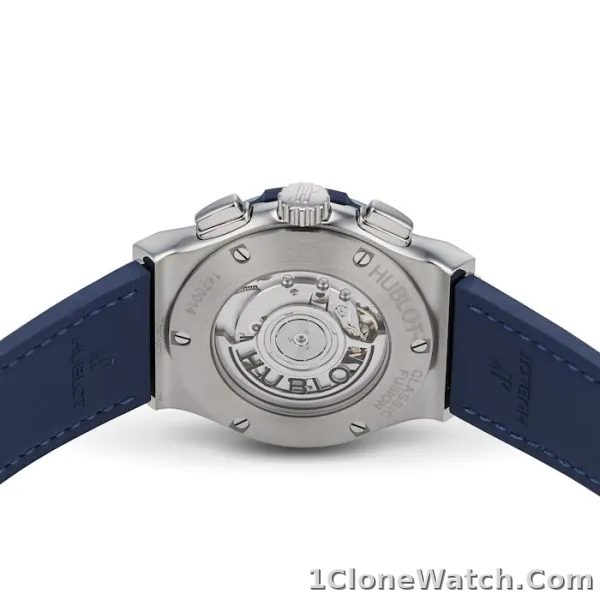 Hublot Classic Fusion Men Automatic Blue Rubber and Alligator Watch 541.NX.7170.LR - detail
