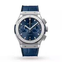Hublot Classic Fusion Men Automatic Blue Rubber and Alligator Watch 541.NX.7170.LR - view 1
