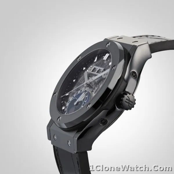 Hublot Classic Fusion Men Automatic Black Alligator Watch 547.CX.0170.LR - detail