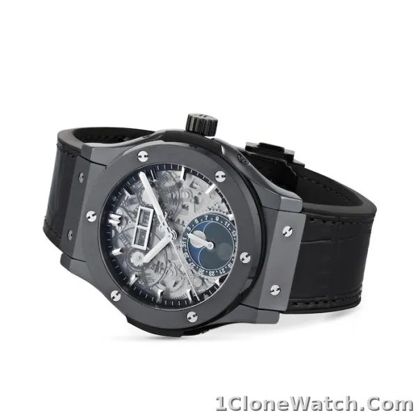 Hublot Classic Fusion Men Automatic Black Alligator Watch 547.CX.0170.LR - detail