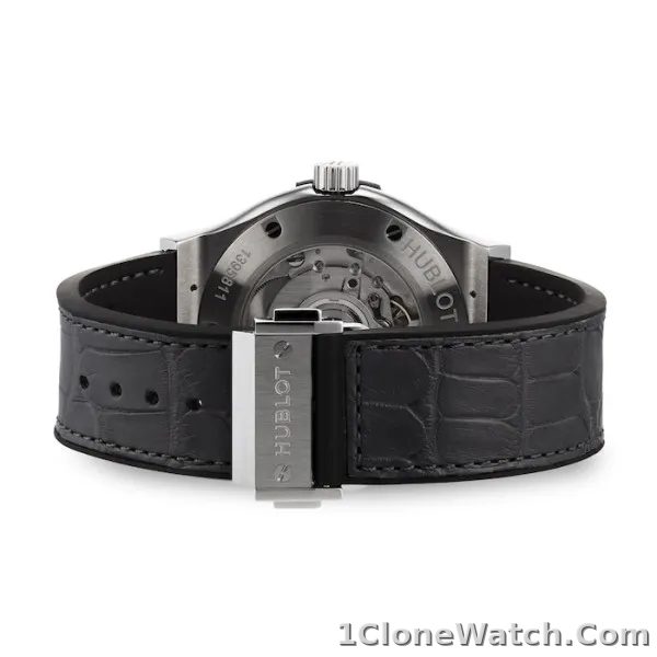 Hublot Classic Fusion Men Automatic Grey Alligator Watch 542.NX.7071.LR - detail