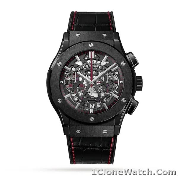 Hublot Classic Fusion Men Automatic Black Alligator Watch 525.CM.0173.LR.AUM20