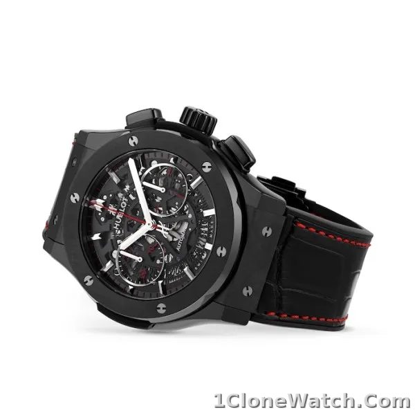 Hublot Classic Fusion Men Automatic Black Alligator Watch 525.CM.0173.LR.AUM20 - detail