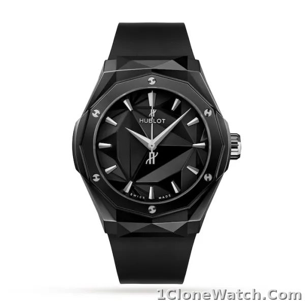 Hublot Classic Fusion Men Automatic Black Rubber Watch 550.CS.1800.RX.ORL21