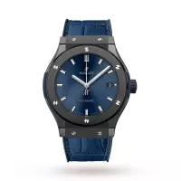 Hublot Classic Fusion Men Automatic Blue Rubber and Alligator Watch 511.CM.7170.LR - view 1
