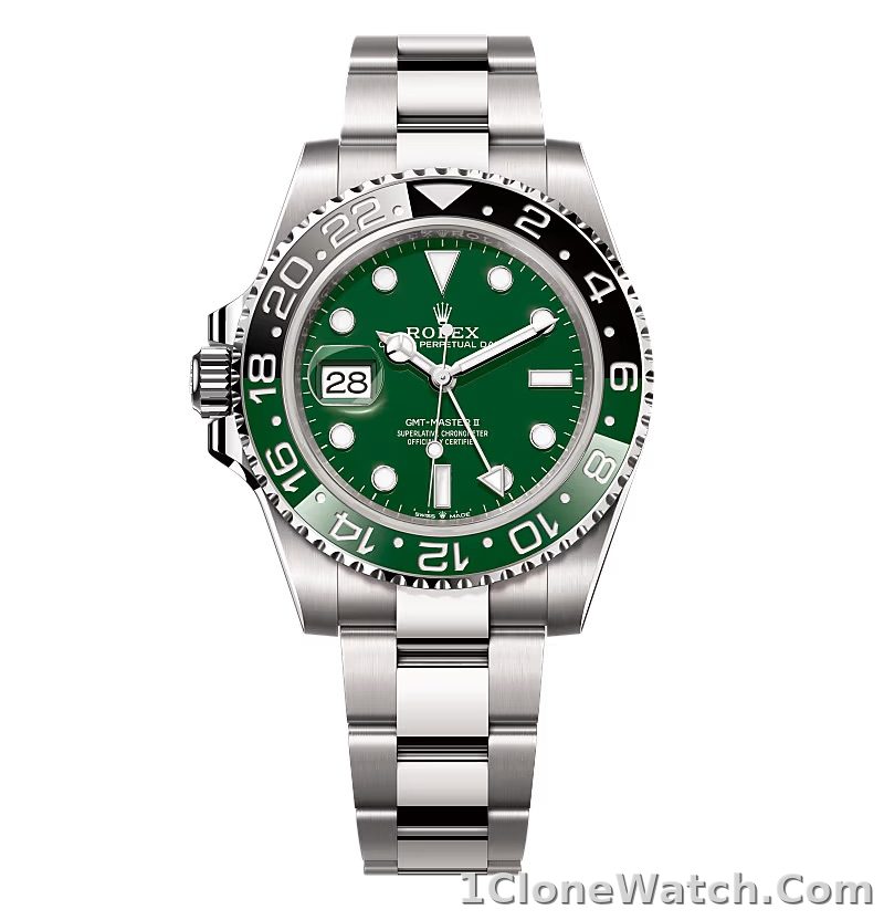 Superclone Rolex GMT-Master II 40 mm 126729VTNR Oyster “Absinthe”