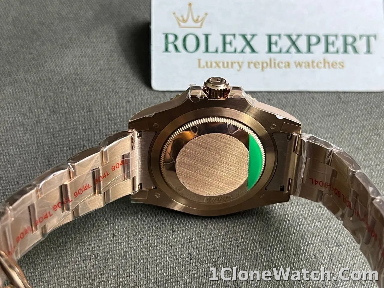 Superclone Rolex GMT-Master II 40 mm 126715CHNR Tiger Iron Dial - detail