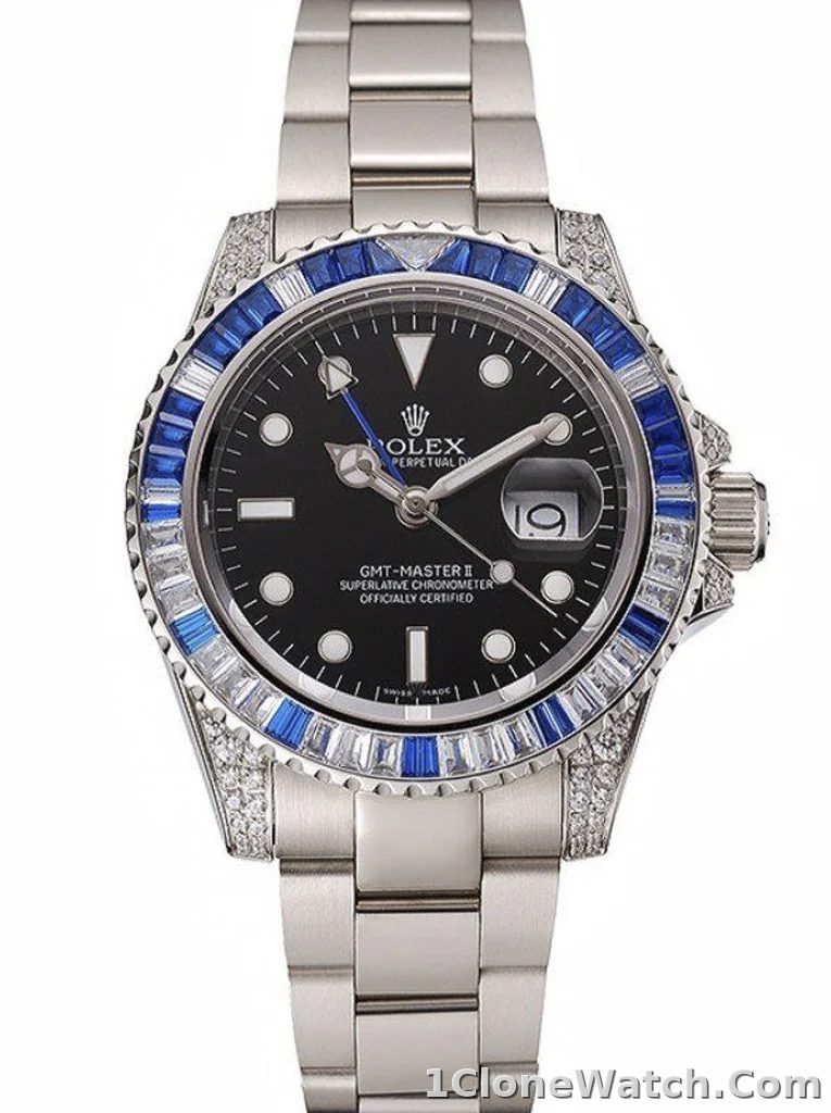 Superclone Rolex GMT-Master II 41mm Black Dial 1453747