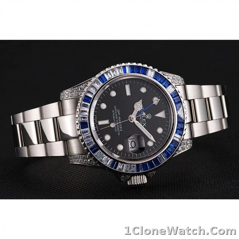 Superclone Rolex GMT-Master II 41mm Black Dial 1453747 - detail