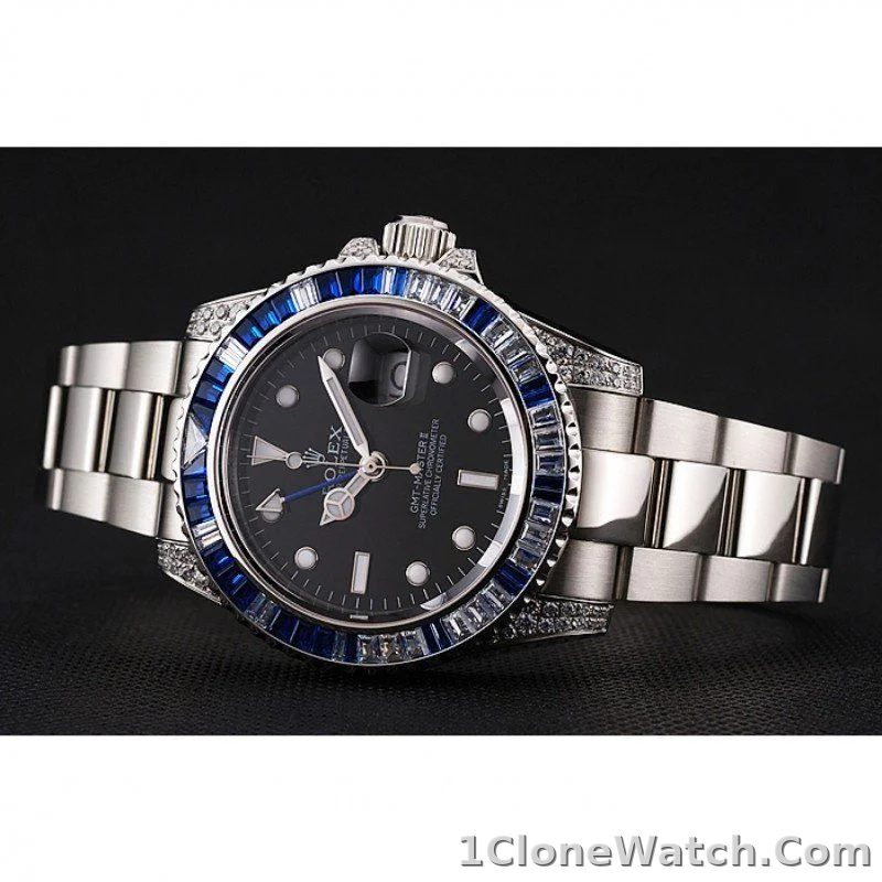 Superclone Rolex GMT-Master II 41mm Black Dial 1453747 - detail