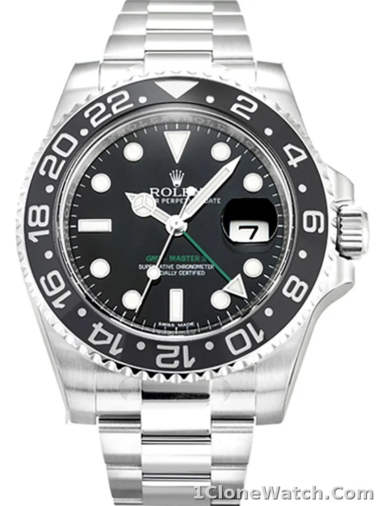 Superclone Rolex GMT-Master II 40mm Black Dial 116710