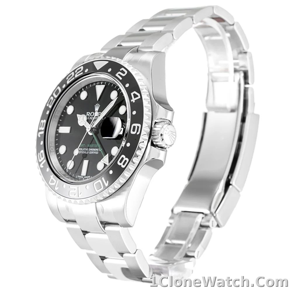 Superclone Rolex GMT-Master II 40mm Black Dial 116710 - detail