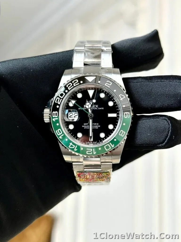 Rolex GMT-Master II 40mm Black Dial 126720VTNR  Sprite - detail