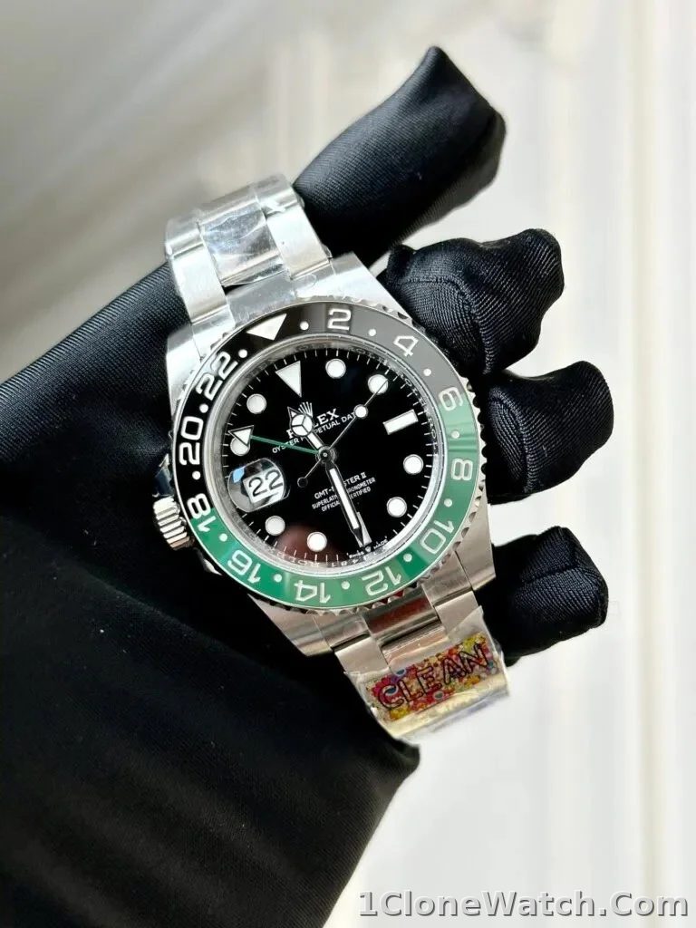 Rolex GMT-Master II 40mm Black Dial 126720VTNR  Sprite - detail