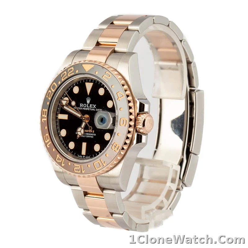 Rolex GMT-Master 40mm Black Dial 126711CHNR Root Beer - detail