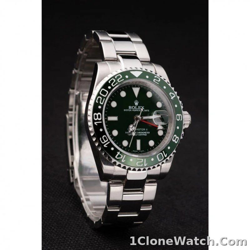Superclone Rolex GMT-Master II 41mm Green Dial SRL48 - detail