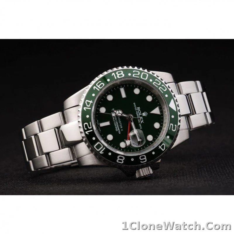 Superclone Rolex GMT-Master II 41mm Green Dial SRL48 - detail