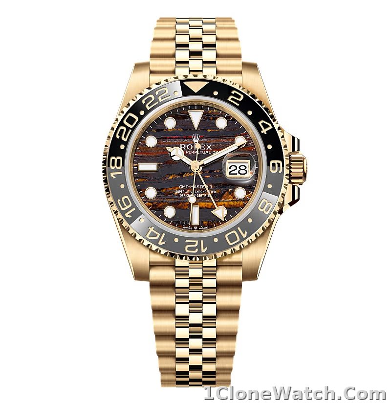 Superclone Rolex GMT-Master II 40 mm 126718GRNR Tiger Iron Dial