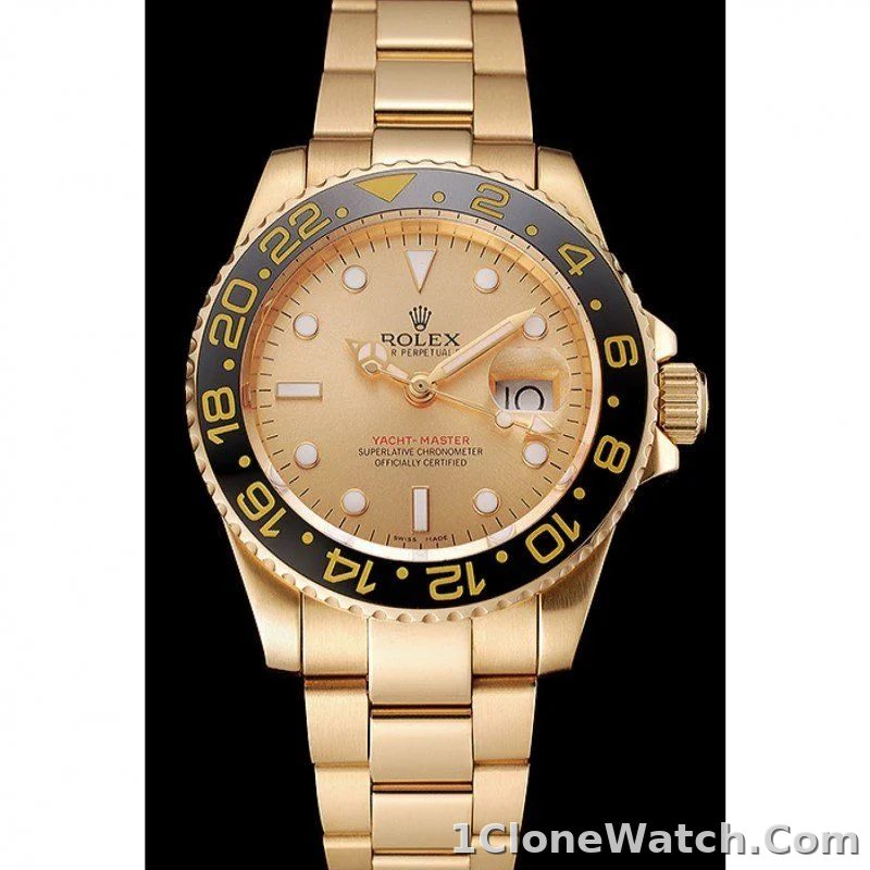 Superclone Rolex GMT-Master II 41mm Gold Dial 1453749 - detail