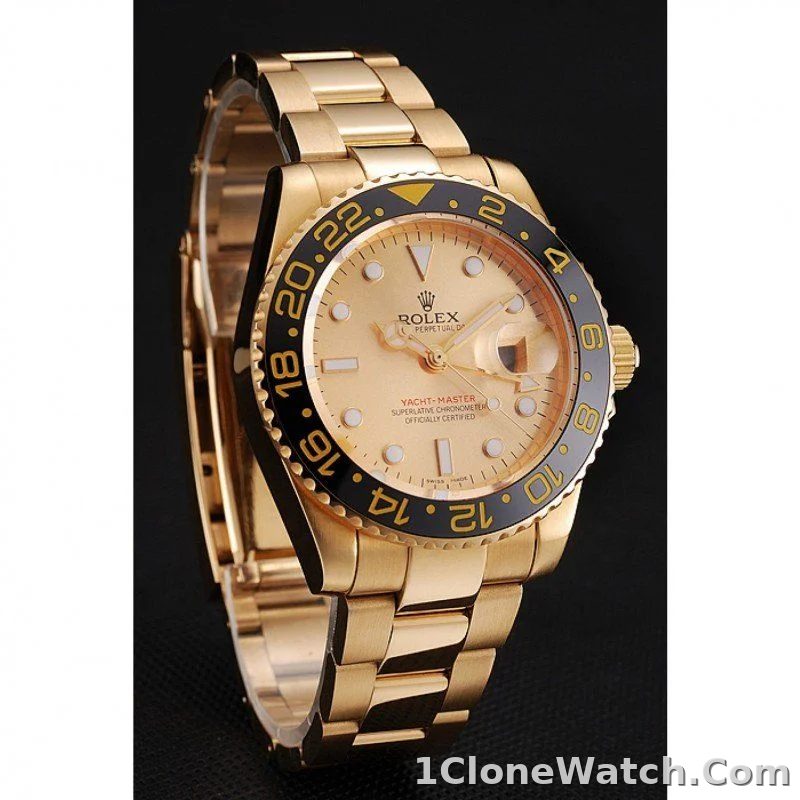 Superclone Rolex GMT-Master II 41mm Gold Dial 1453749 - detail