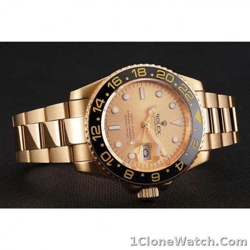 Superclone Rolex GMT-Master II 41mm Gold Dial 1453749 - detail