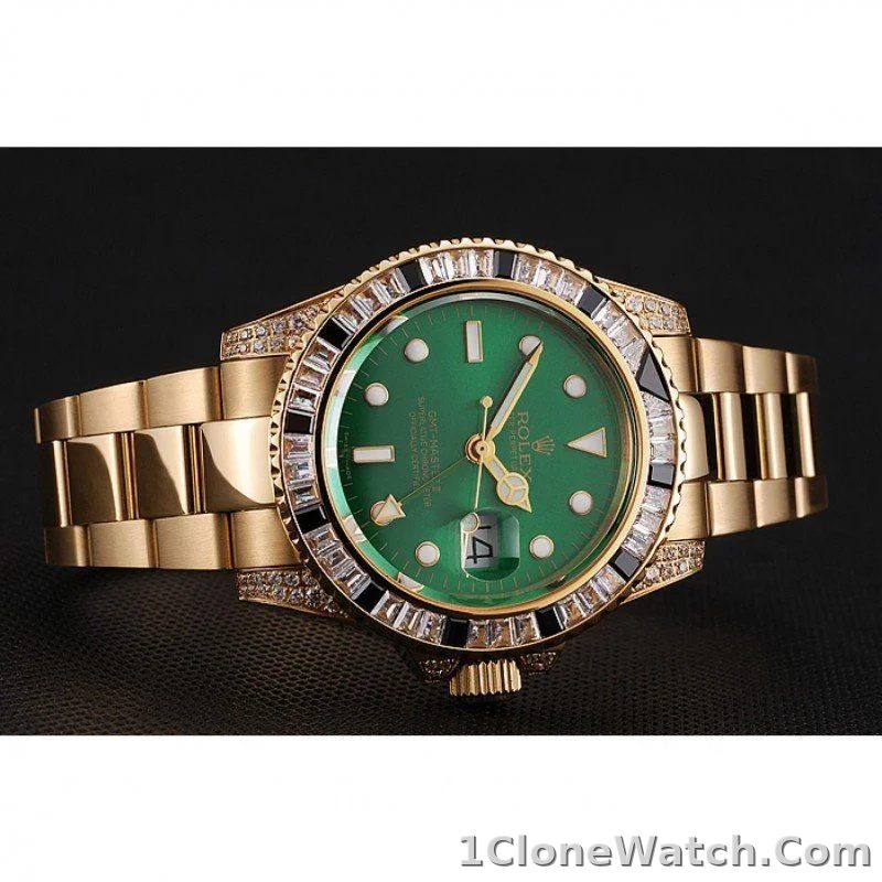 Superclone Rolex GMT-Master II 41mm Green Dial 1453748 - detail