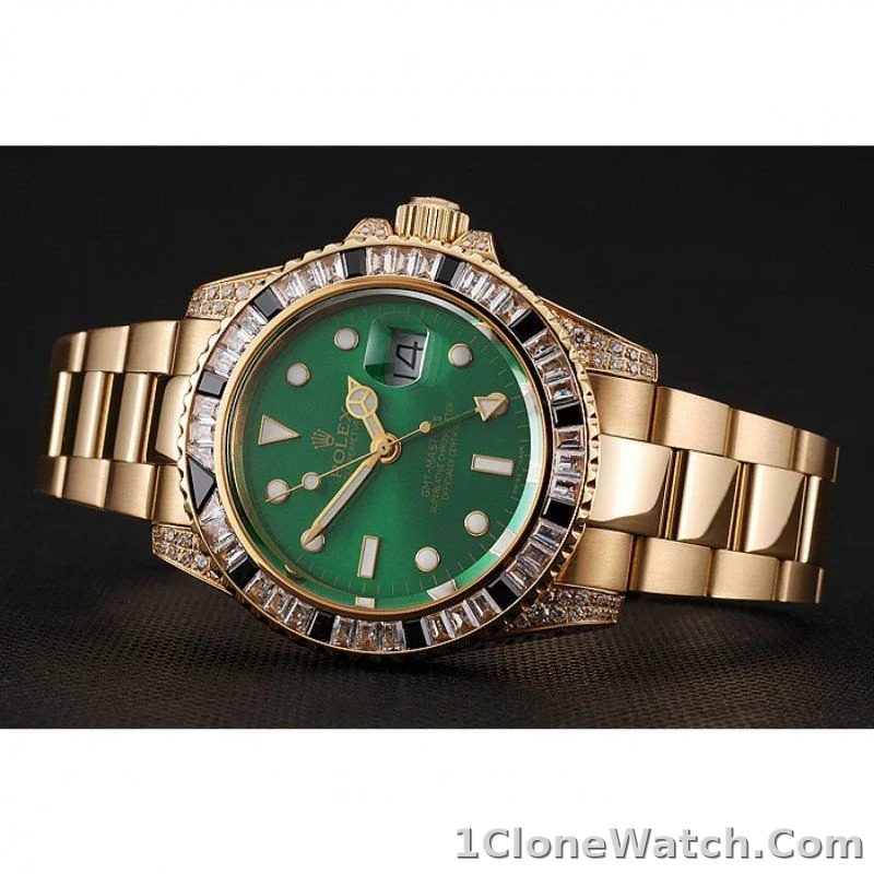 Superclone Rolex GMT-Master II 41mm Green Dial 1453748 - detail