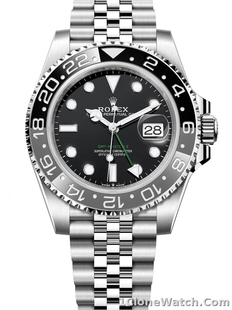 Superclone Rolex GMT-Master II 126710GRNR  Bruce Wayne  Jubilee 2024