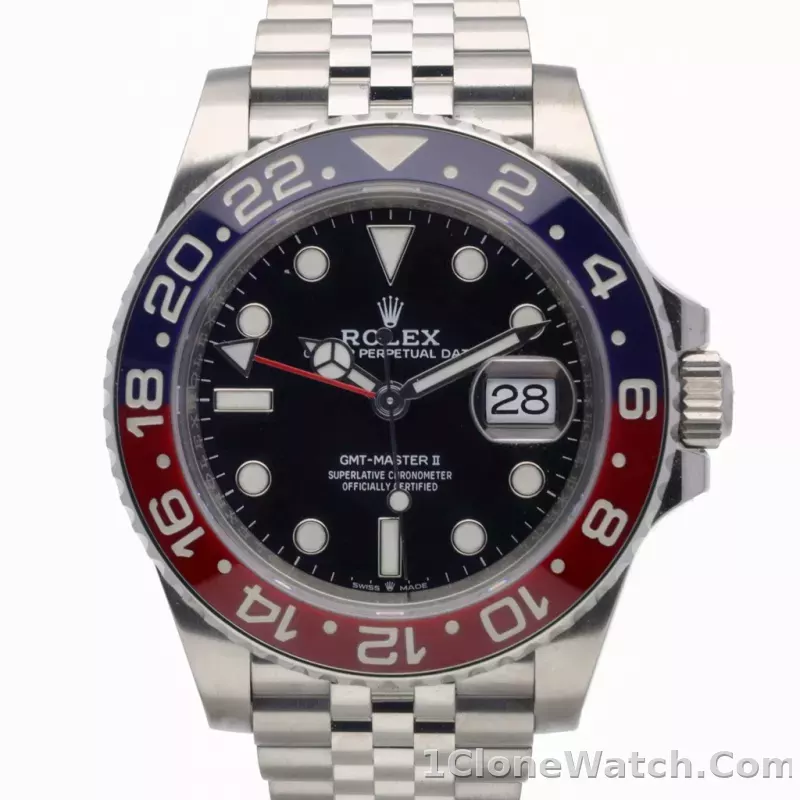 Superclone Rolex GMT-Master II 40mm 126710BLRO  Pepsi  Jubilee