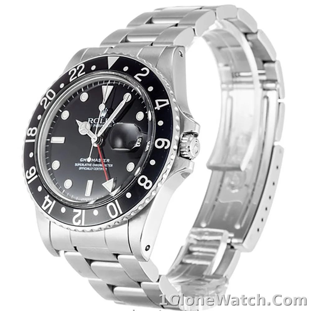 Rolex GMT-Master 40mm Black Dial 16750 - detail