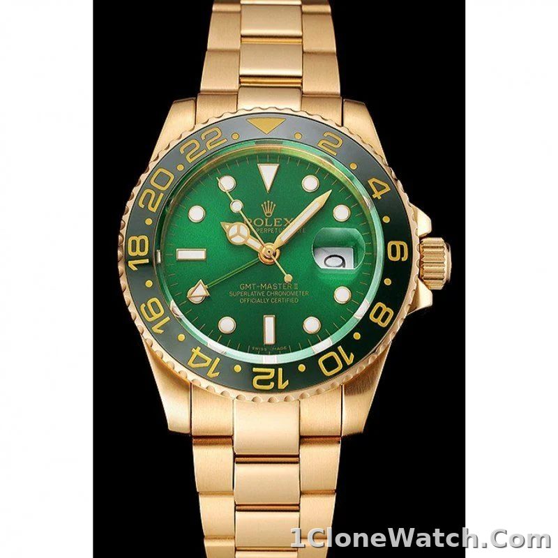 Superclone Rolex GMT-Master II 40mm Green Dial 116718LN - detail