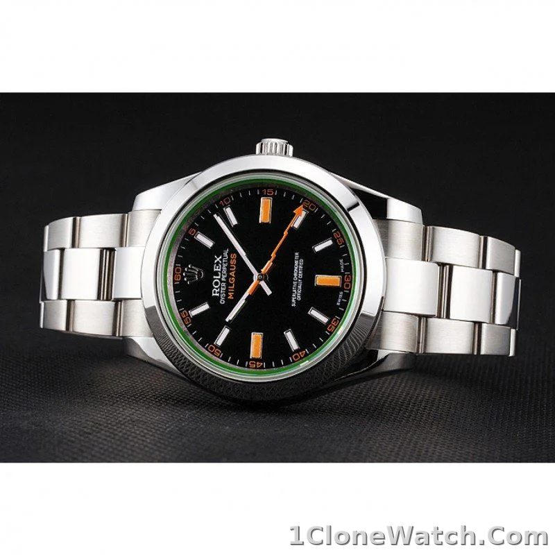 Superclone Rolex Milgauss 41mm Black Dial REP016836 - detail