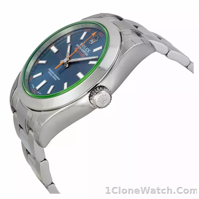 Rolex Milgauss 40mm Blue Dial 116400GV - detail