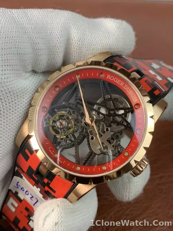 Roger Dubuis Excalibur Skeleton Flying Tourbillon - detail