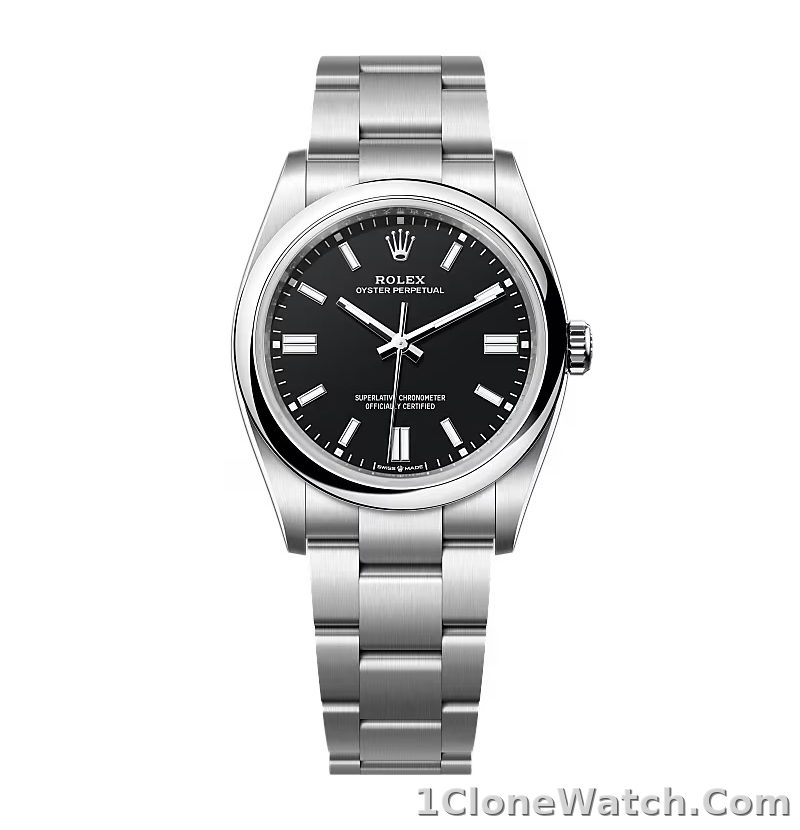 Superclone Rolex Oyster Perpetual 277200 Black Dial - detail