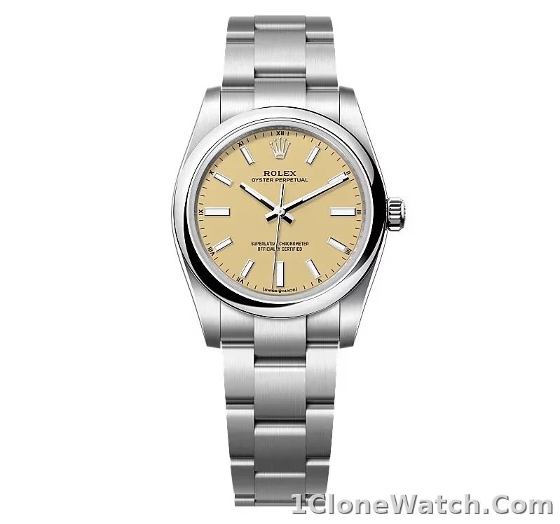 Superclone Rolex Oyster Perpetual 277200 Beige Dial