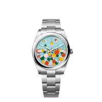 Superclone Rolex Oyster Perpetual 41 mm Turquoise Dial 124300 - view 1