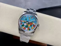 Superclone Rolex Oyster Perpetual 41 mm Turquoise Dial 124300 - view 5