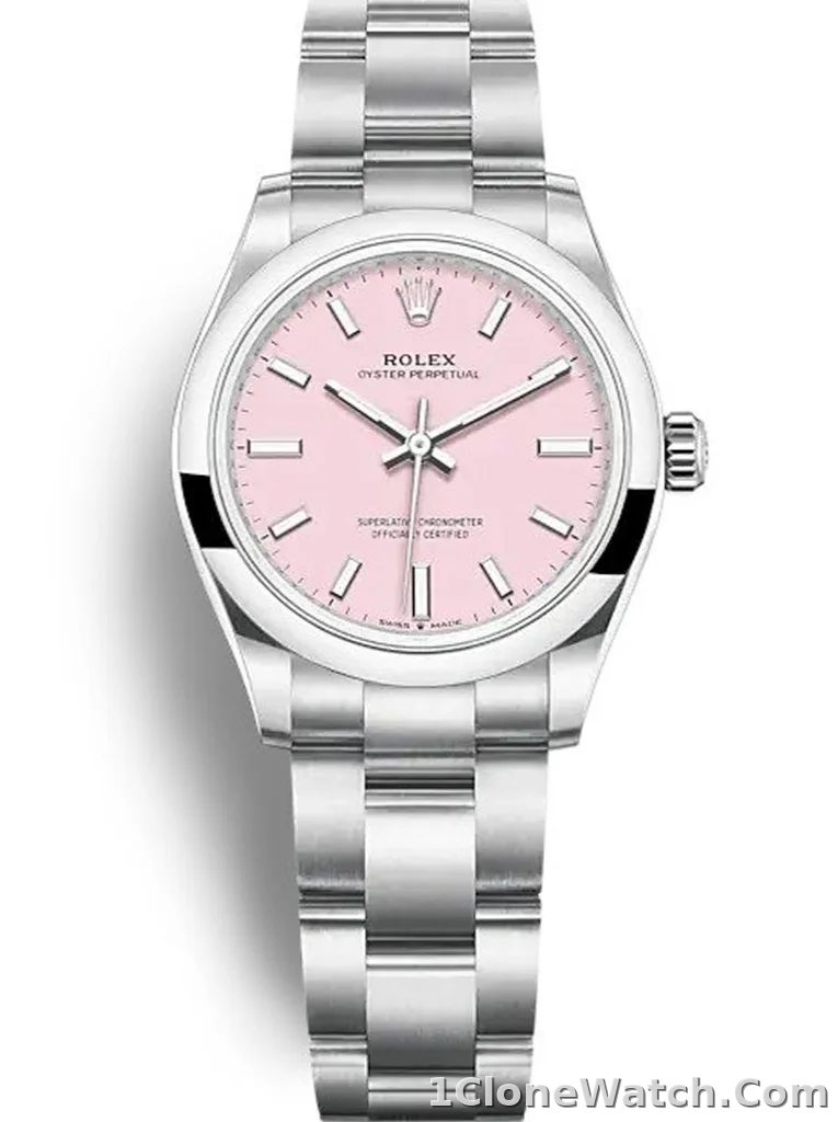 Rolex Oyster Perpetual Lady 34mm Candy Pink Dial 124200