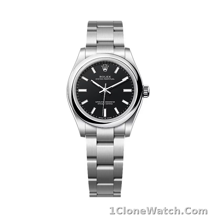 Superclone Rolex Oyster Perpetual 277200 Black Dial - detail