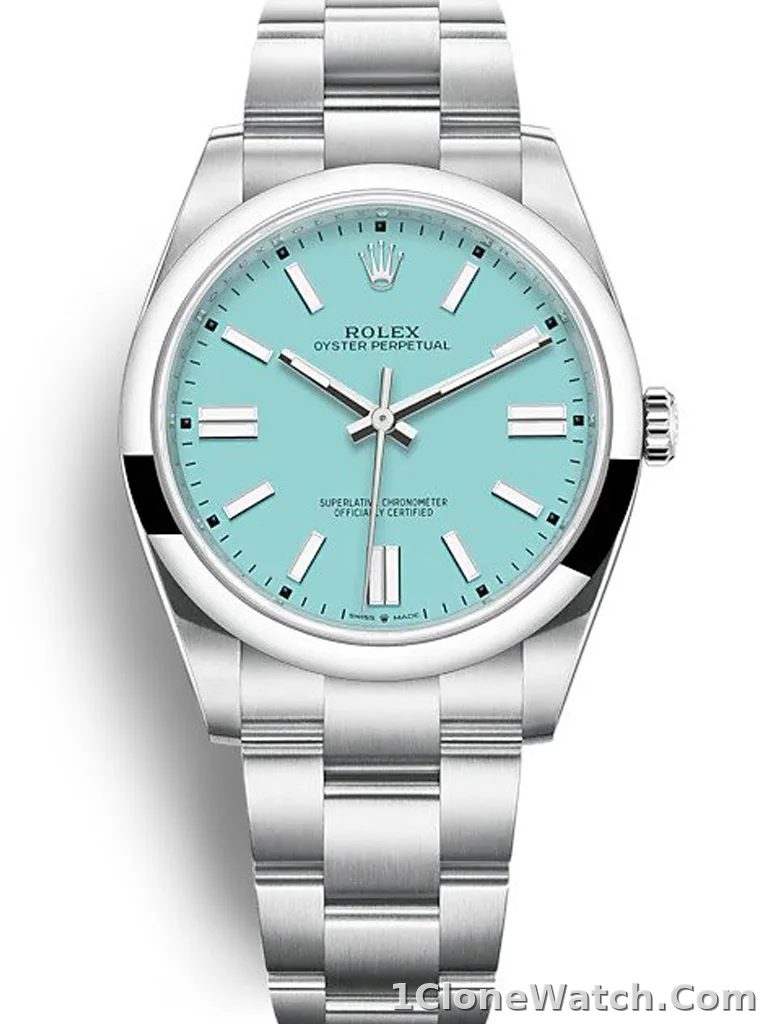Rolex Oyster Perpetual 41mm Tiffany Blue Dial 124300