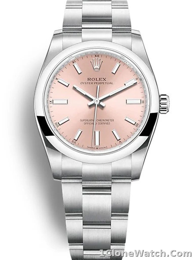 Rolex Oyster Perpetual Lady 34mm Pink Dial 124200