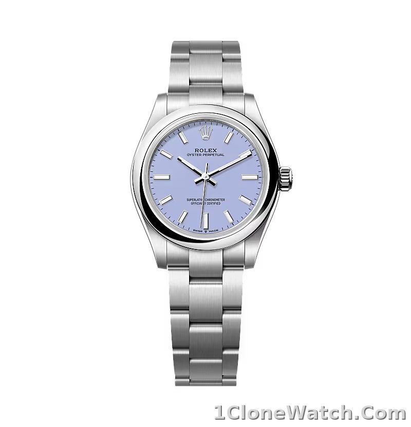 Superclone Rolex Oyster Perpetual 277200 Lavender Dial - detail