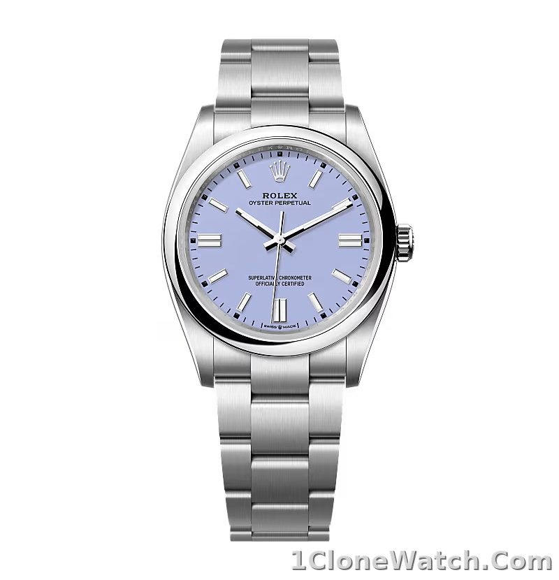 Superclone Rolex Oyster Perpetual 277200 Lavender Dial - detail