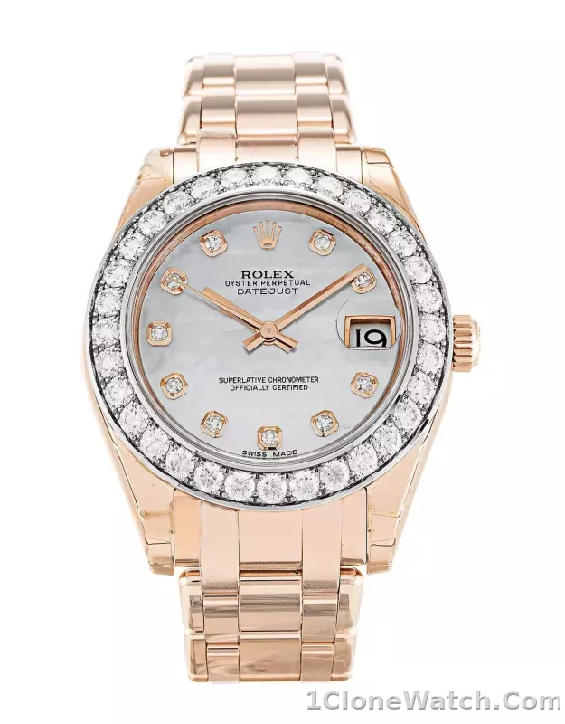 Rolex Pearlmaster 34mm Mother of Pearl Dial 81285